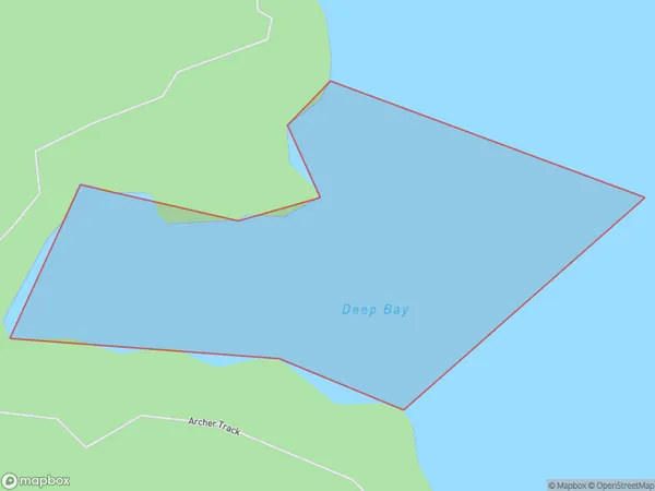 Deep Bay, Marlborough Polygon Area Map