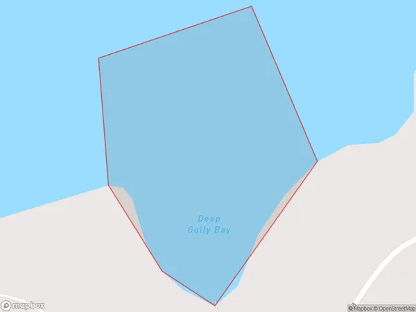 Deep Gully Bay, Canterbury Polygon Area Map