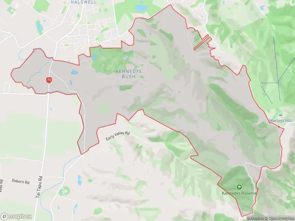 ZipCode 8025 Map for Kennedys Bush