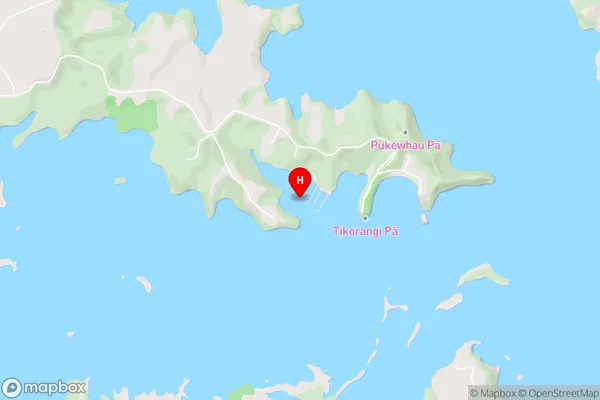 Doves Bay,Northland Area Map