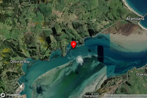 Dowling Bay,Otago Satellite Map