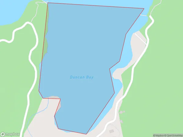 Duncan Bay, Marlborough Polygon Area Map