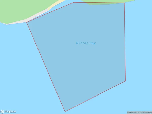 Duncan Bay, Auckland Polygon Area Map