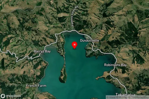 Duvauchelle Bay,Canterbury Satellite Map