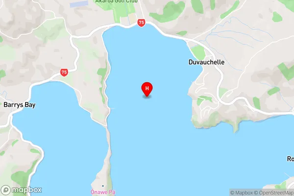 Duvauchelle Bay,Canterbury Area Map