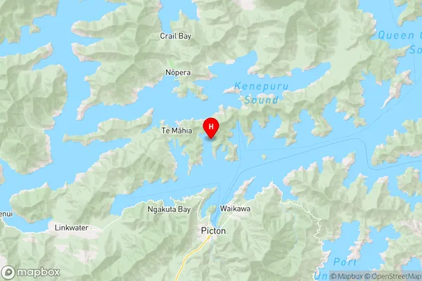 East Bay,Marlborough Region Map