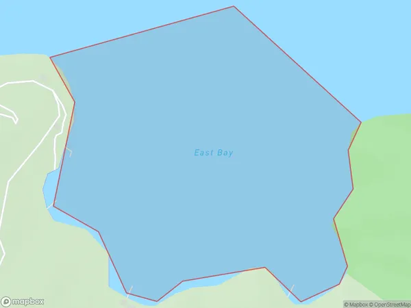 East Bay, Marlborough Polygon Area Map