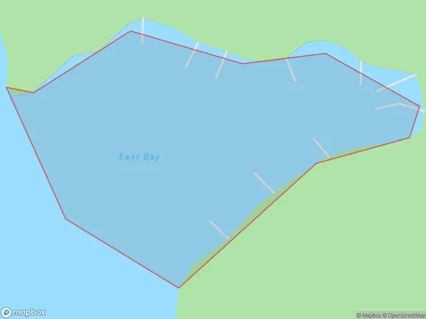 East Bay, Marlborough Polygon Area Map