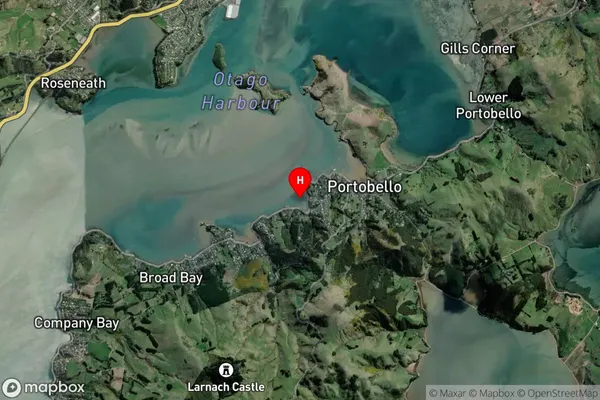 Edwards Bay,Otago Satellite Map