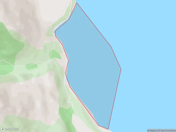 Elfin Bay, Otago Polygon Area Map