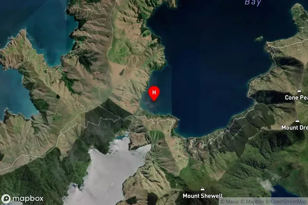 Elsie Bay,Marlborough Satellite Map