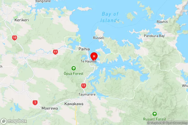 English Bay,Northland Region Map