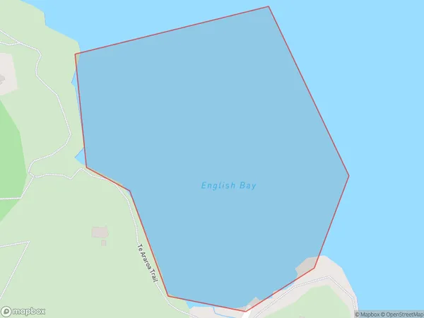 English Bay, Northland Polygon Area Map