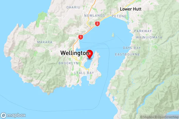 Evans Bay,Wellington Region Map