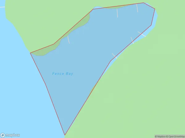 Fence Bay, Marlborough Polygon Area Map