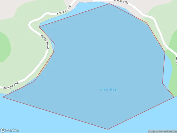 Fish Bay, Marlborough Polygon Area Map