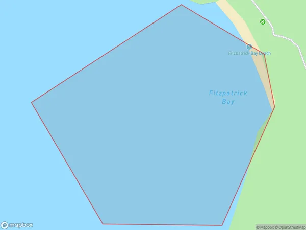 Fitzpatrick Bay, Auckland Polygon Area Map