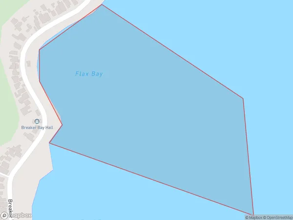 Flax Bay, Wellington Polygon Area Map