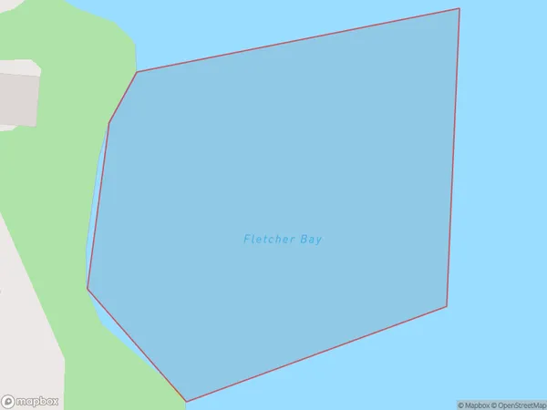 Fletcher Bay, Auckland Polygon Area Map