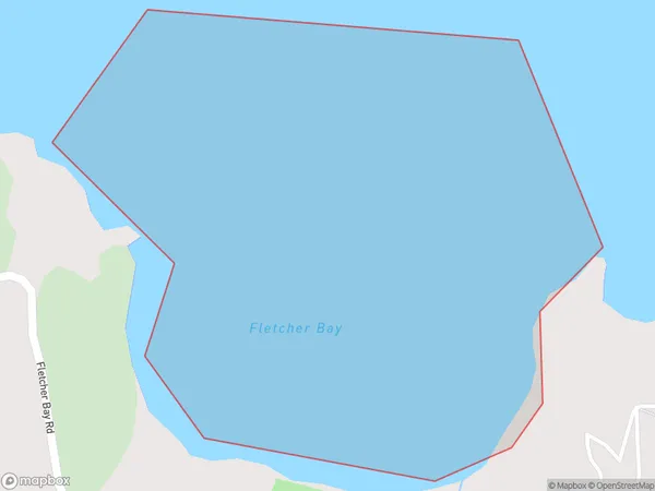 Fletcher Bay, Otago Polygon Area Map