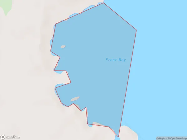 Frear Bay, Northland Polygon Area Map