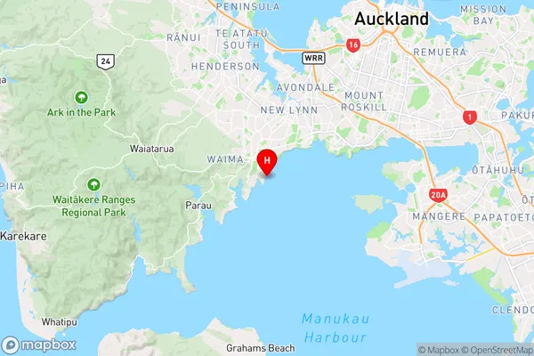 French Bay / Otitori Bay,Auckland Region Map