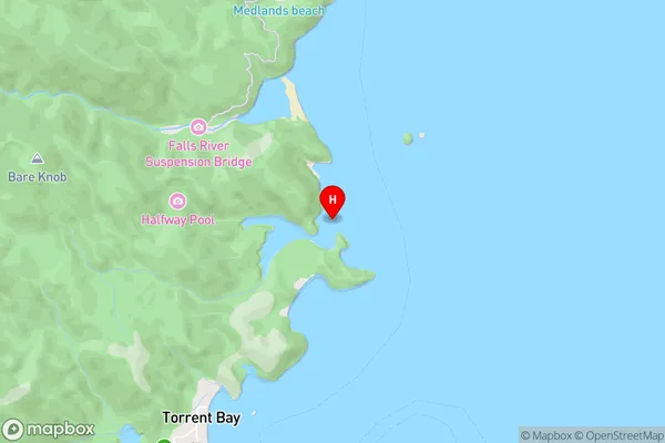 Frenchman Bay,Tasman Area Map