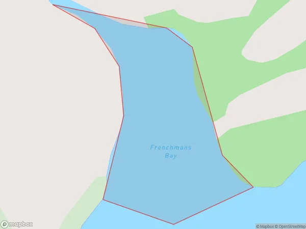 Frenchmans Bay, Northland Polygon Area Map