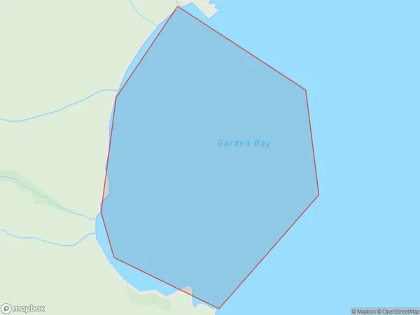 Garden Bay, Marlborough Polygon Area Map