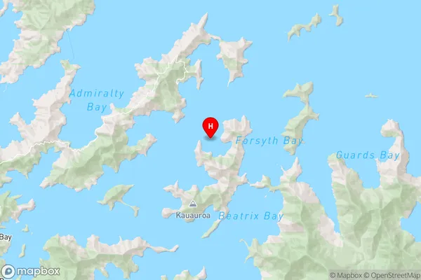 Ketu Bay,Marlborough Region Map