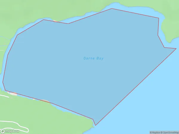 Garne Bay, Marlborough Polygon Area Map