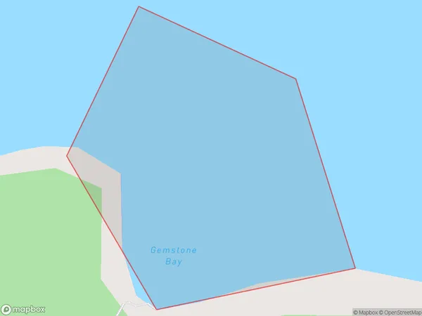 Gemstone Bay, Waikato Polygon Area Map