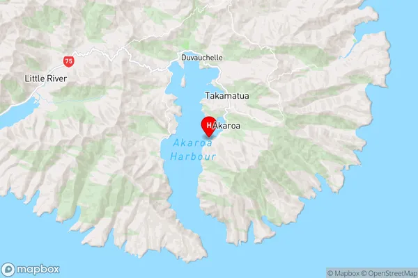 Glen Bay,Canterbury Region Map