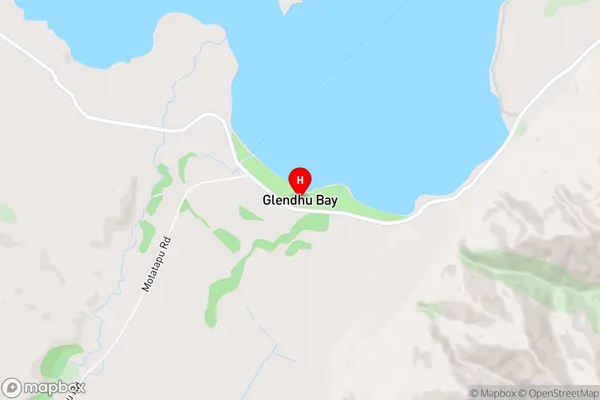 Glendhu Bay,Otago Area Map