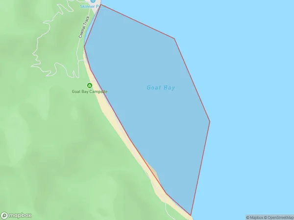 Goat Bay, Tasman Polygon Area Map