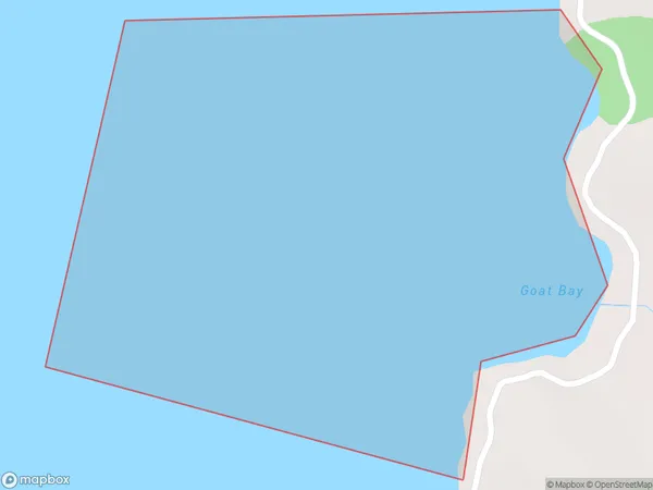 Goat Bay, Otago Polygon Area Map