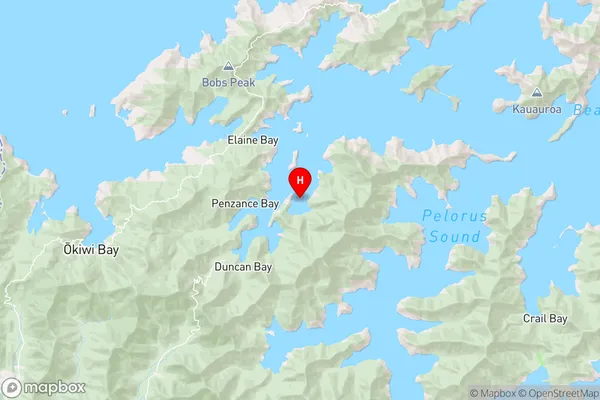 Godsiff Bay / Matai,Marlborough Region Map