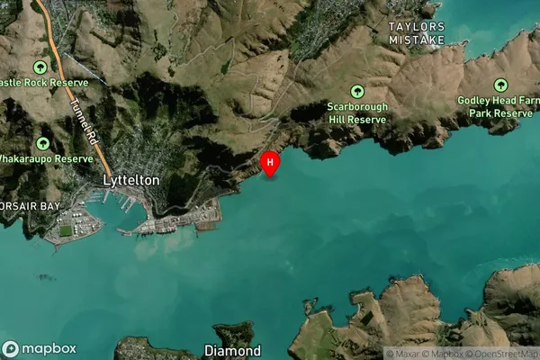 Otokitoki / Gollans Bay,Canterbury Satellite Map