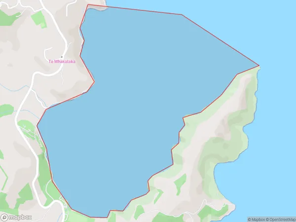 Governors Bay, Canterbury Polygon Area Map