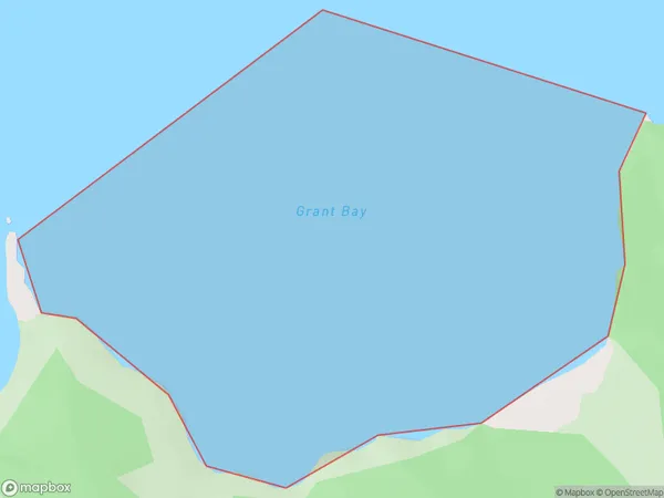 Grant Bay, Marlborough Polygon Area Map