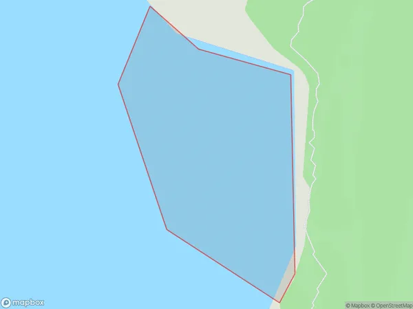 Gravel Cove, Southland Polygon Area Map