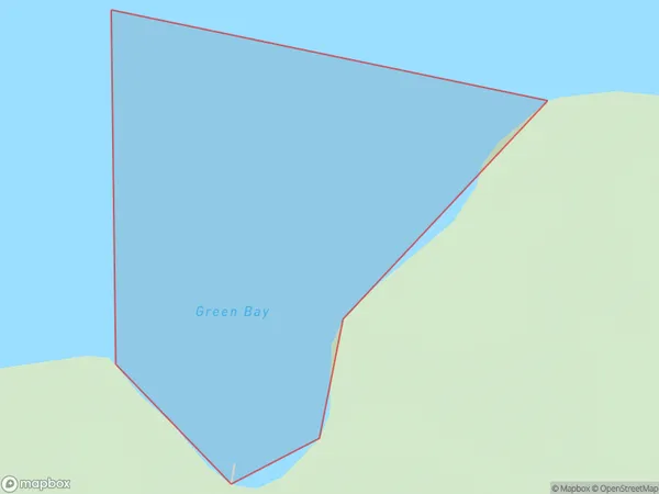 Green Bay, Marlborough Polygon Area Map