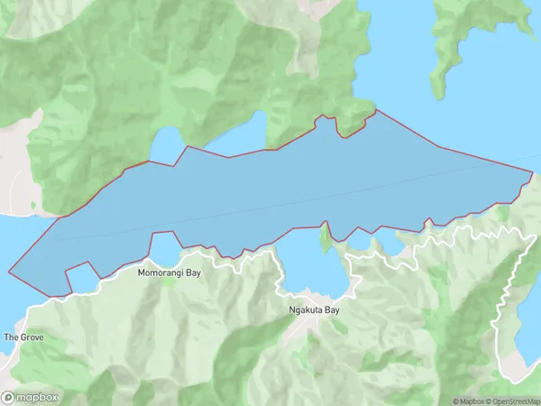 Grove Arm, Marlborough Polygon Area Map