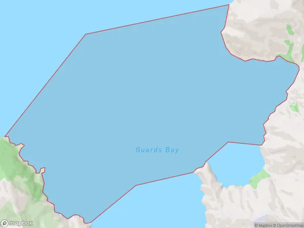 Guards Bay, Marlborough Polygon Area Map