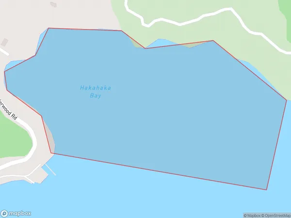 Hakahaka Bay, Marlborough Polygon Area Map