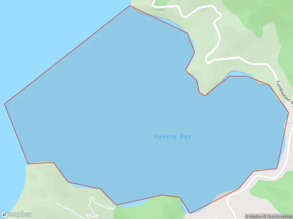 Hakana Bay, Marlborough Polygon Area Map