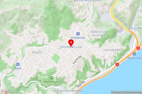 Khandallah,Wellington Area Map