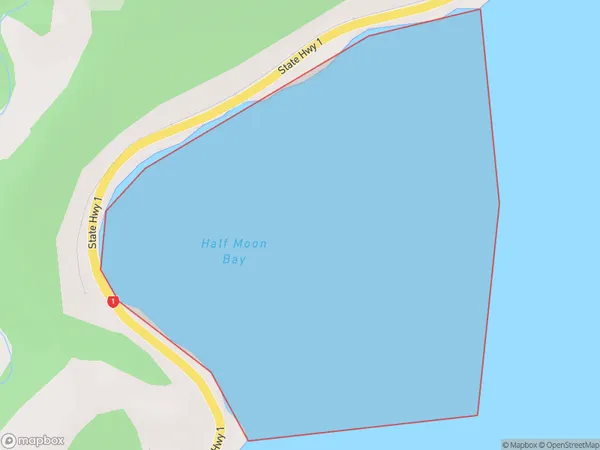 Half Moon Bay, Otago Polygon Area Map