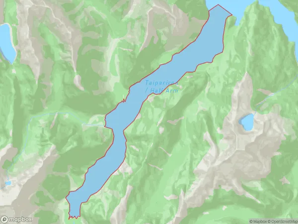 Hall Arm, Otago Polygon Area Map