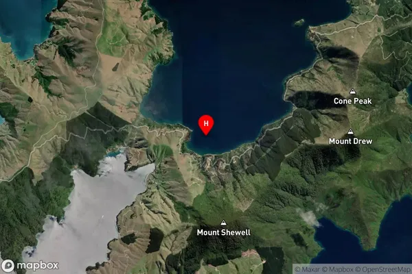 Hamilton Bay,Marlborough Satellite Map